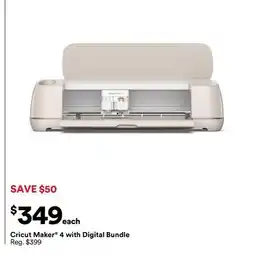 Michaels Cricut Maker 4 with Digital Bundle offer