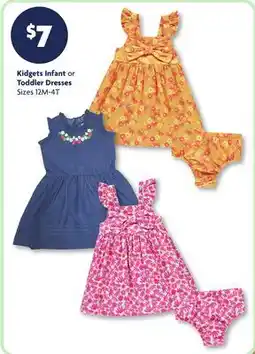 Family Dollar Kidgets Infant or Toddler Dresses offer