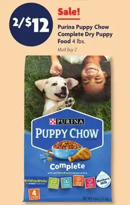 Family Dollar Purina Puppy Chow Complete Dry Puppy Food offer