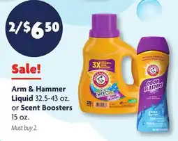 Family Dollar Arm & Hammer Liquid 32.5-43 oz. or Scent Boosters 15 oz offer
