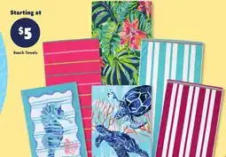 Family Dollar Beach Towels offer