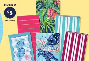 Family Dollar Beach Towels offer