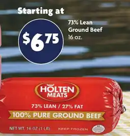 Family Dollar 73% Lean Ground Beef offer