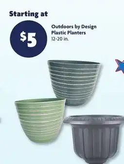 Family Dollar Outdoors by Design Plastic Planters offer