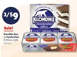 Family Dollar Klondike Bars or Sandwiches offer