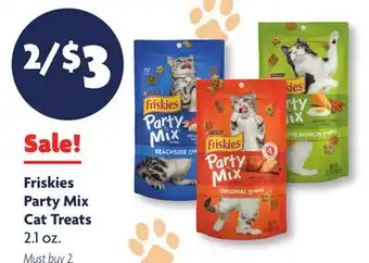 Family Dollar Friskies Party Mix Cat Treats offer