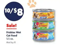Family Dollar Friskies Wet Cat Food offer
