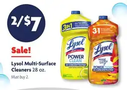 Family Dollar Lysol Multi-Surface Cleaners offer