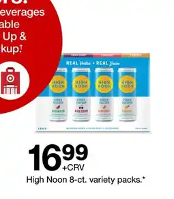 Target High Noon 8-ct. variety packs offer