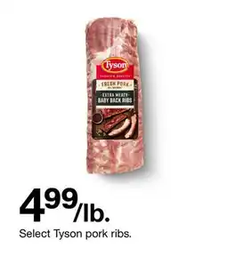 Target Select Tyson pork ribs offer