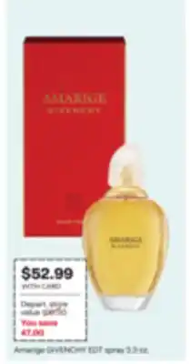 CVS Givenchy AMARIGE EDT spray offer