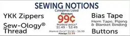 Hobby Lobby SEWING NOTIONS offer