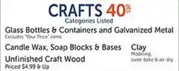 Hobby Lobby Glass Bottles & Containers and Galvanized Metal offer