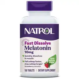 Walgreens Melatonin 10mg Fast Dissolve Tablets Strawberry offer