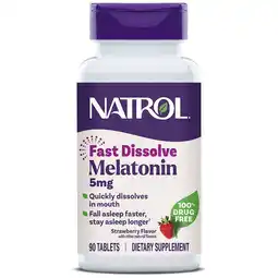 Walgreens Fast Dissolve Melatonin Tablets, 5mg Strawberry offer