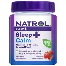 Walgreens Sleep+ Calm, Melatonin and L-Theanine, Gummies Strawberry offer