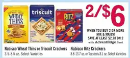 Price Chopper Nabisco Wheat Thins or Triscuit Crackers offer
