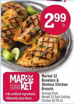 Price Chopper Market 32 Boneless & Skinless Chicken Breasts offer