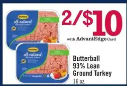 Price Chopper Butterball 93% Lean Ground Turkey offer