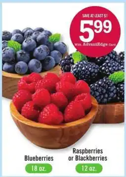Price Chopper Raspberries or Blackberries offer