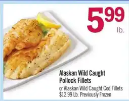 Price Chopper Alaskan Wild Caught Pollock Fillets offer