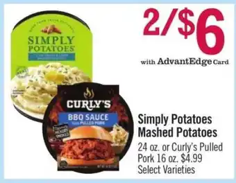 Price Chopper Simply Potatoes Mashed Potatoes offer