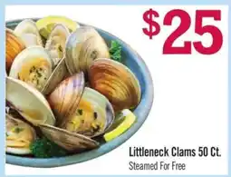 Price Chopper Littleneck Clams 50 Ct offer