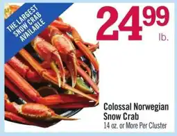 Price Chopper Colossal Norwegian Snow Crab offer