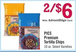 Price Chopper PICS Premium Tortilla Chips offer