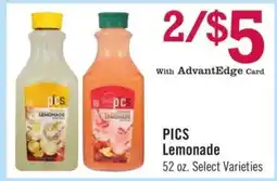 Price Chopper PICS Lemonade offer