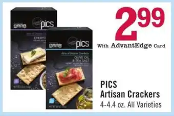 Price Chopper PICS Artisan Crackers offer