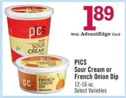 Price Chopper PICS Sour Cream or French Onion Dip offer