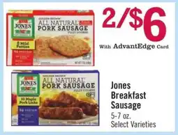 Price Chopper Jones Breakfast Sausage offer