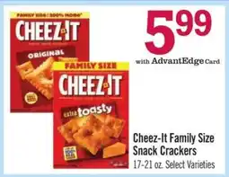 Price Chopper Cheez-It Family Size Snack Crackers offer