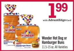 Price Chopper Wonder Hot Dog or Hamburger Buns offer