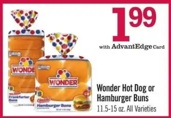Price Chopper Wonder Hot Dog or Hamburger Buns offer