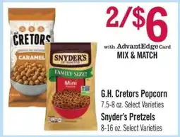 Price Chopper G. H. Cretors Popcorn offer