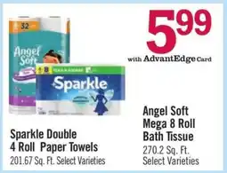 Price Chopper Angel Soft Mega 8 Roll Bath Tissue offer