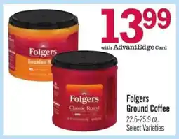 Price Chopper Folgers Ground Coffee offer