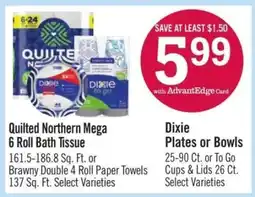 Price Chopper Dixie Plates Or Bowls offer