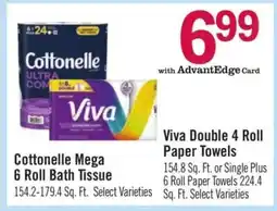 Price Chopper Viva Double 4 Roll Paper Towels offer