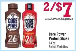 Price Chopper Core Power Protein Shake offer