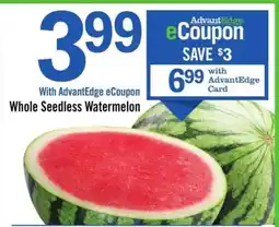 Price Chopper Whole Seedless Watermelon offer
