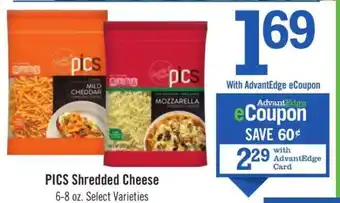 Price Chopper PICS Shredded Cheese offer