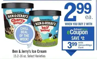 Price Chopper Ben & Jerry's Ice Cream offer
