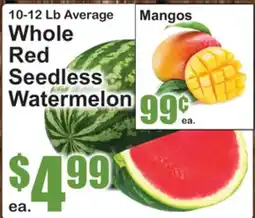 SuperFresh 10-12 Lb Average Whole Red Seedless Watermelon offer