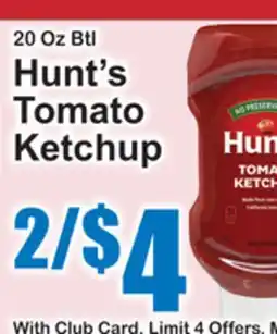 SuperFresh 20 Oz Btl Hunt's Tomato Ketchup offer