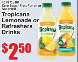 SuperFresh Tropicana Lemonade or Refreshers Drinks offer