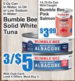 SuperFresh Bumble Bee Solid White Tuna offer