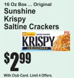 SuperFresh Sunshine Krispy Saltine Crackers offer